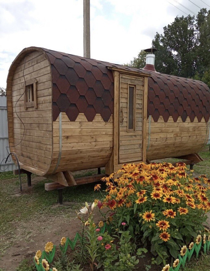 Баня квадробочка "Премиум" (вход сбоку)